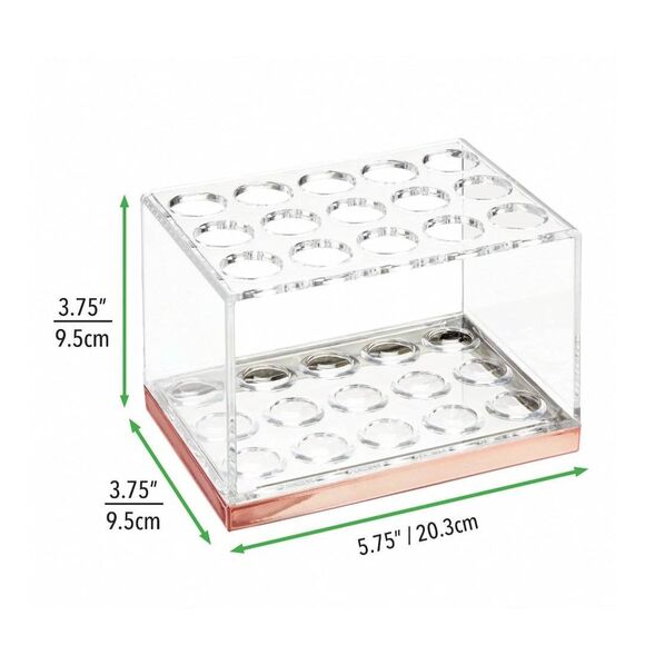 MDesign Plated Makeup Brush Organizer - Picture 5 of 10